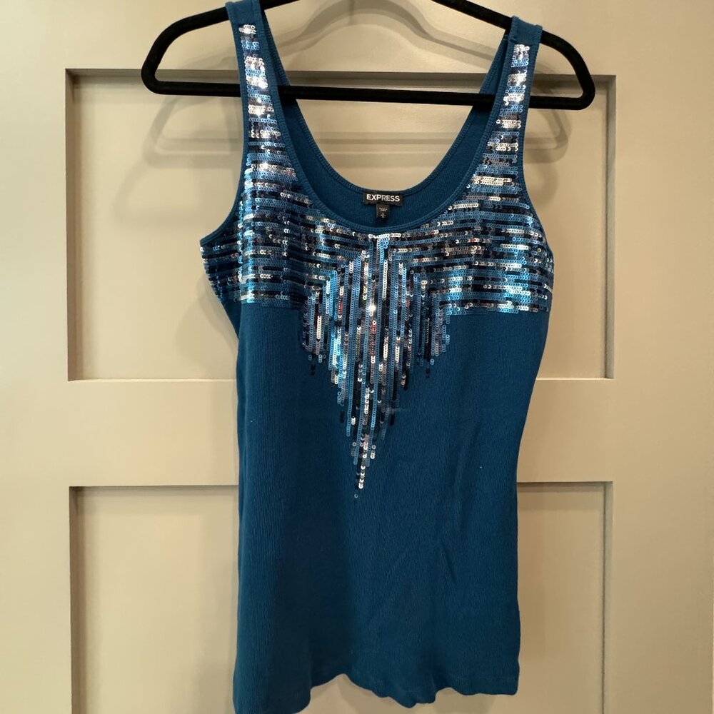 Express Sequin Tank Top